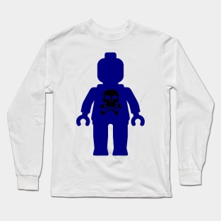 Minifig with Skull Design Long Sleeve T-Shirt